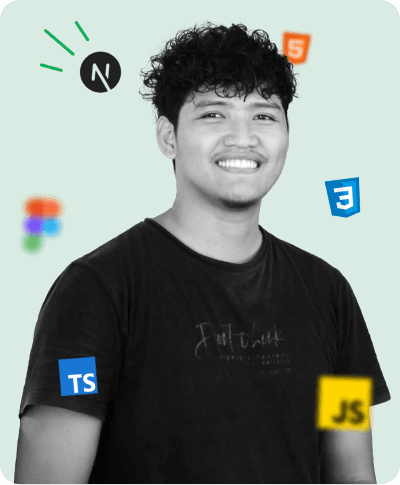 Foto Rahmat Hidayatullah dengan background semi transparan | hirahmat.dev