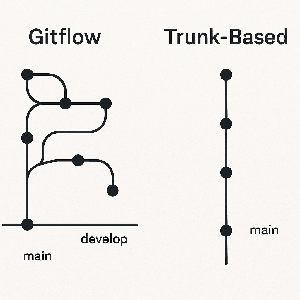 Perbandingan Gitflow dan Trunk-Based